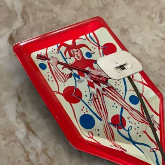 Vintage Tin Jester Noisemaker - Picture 2 of 4